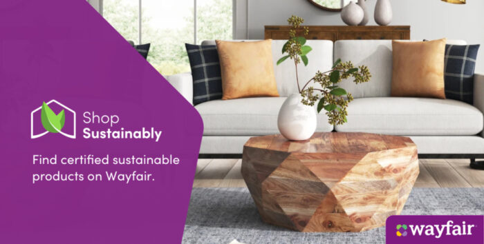 Wayfair's New Shop Sustainably Filter Highlights Green Seal-Certified Products